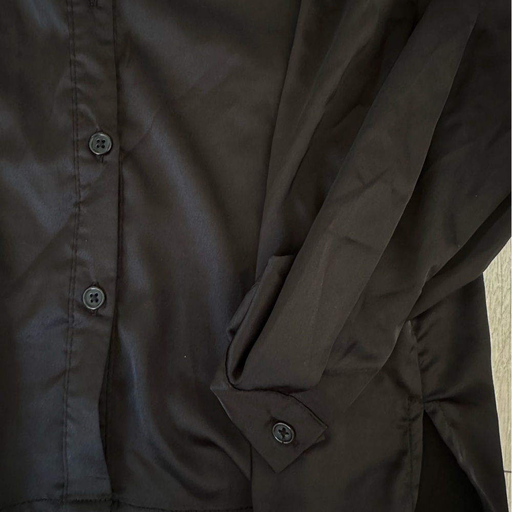 Fashion Nova Black Button Down Shirt